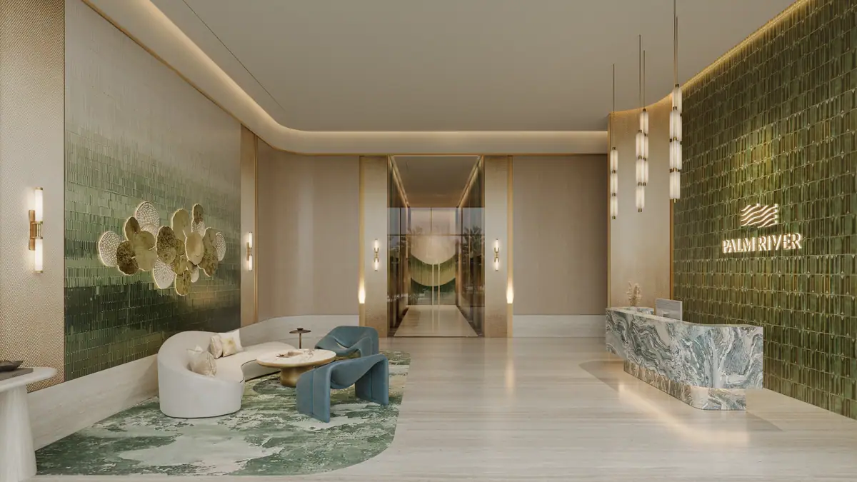 Sảnh sinh hoạt cư dân tháp T4 Palm River