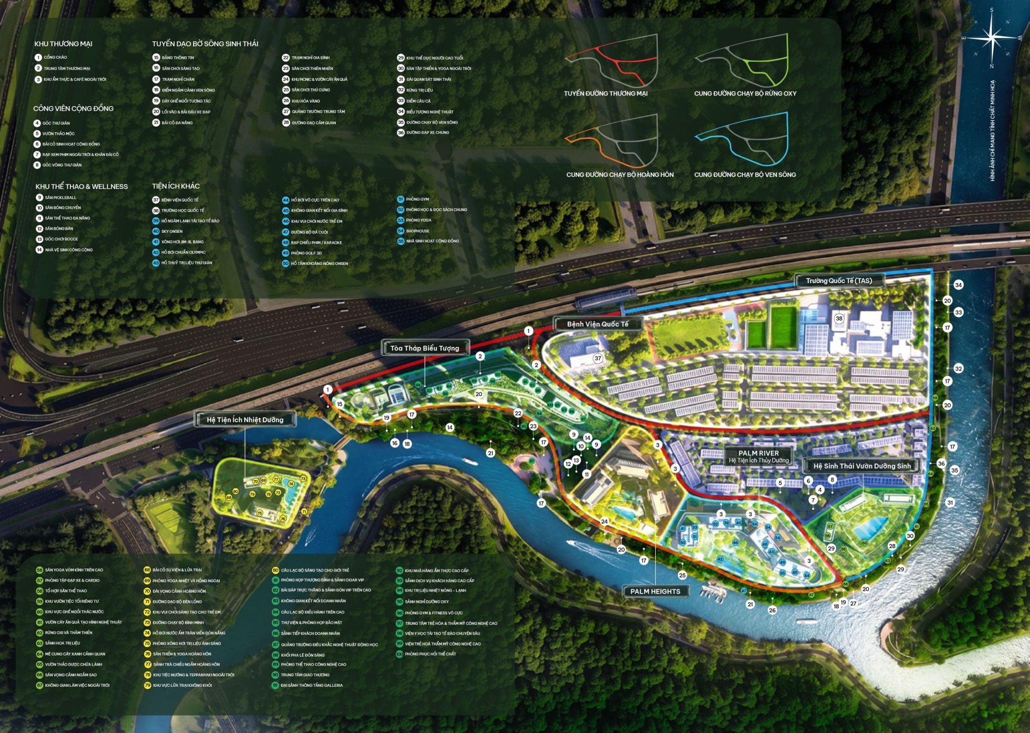 Tổng mặt bằng quy hoạch Palm City
